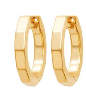 BOUCLES D'OREILLES CREOLES PLAQUE OR 3MIC 2649000