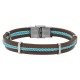 Charger l&#39;image dans la galerie, BRACELET ACIER CUIR ET TRESSE OSCAR ELDEN
