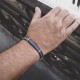 Charger l&#39;image dans la galerie, BRACELET ACIER CUIR ET TRESSE OSCAR ELDEN
