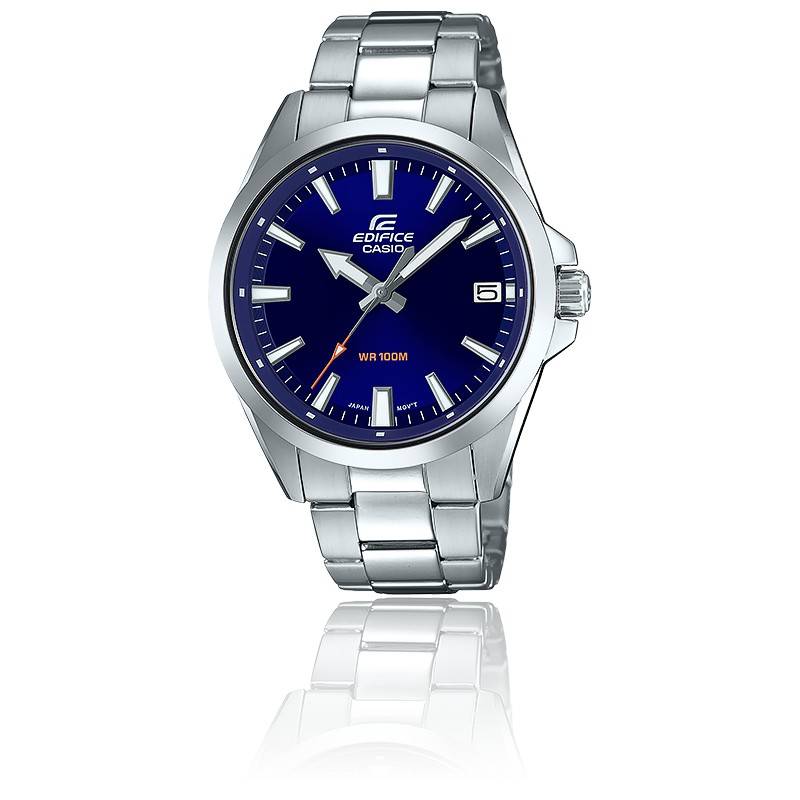 MONTRE CASIO EDIFICE ACIER FOND BLEU EFV-100D-2AVUEF
