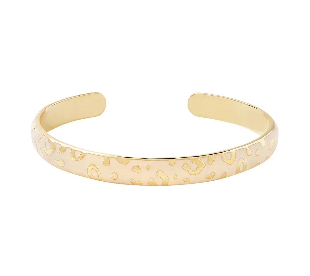JONC BOMBE TINA TEXTURE LEOPARD BANGLE UP